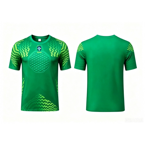 Billige Fotballdrakt Brasil Keeper Replika Bortedrakt VM 2026 Kortermet Billige Fotballdrakt Brasil Keeper Replika Bortedrakt VM 2026 Kortermet